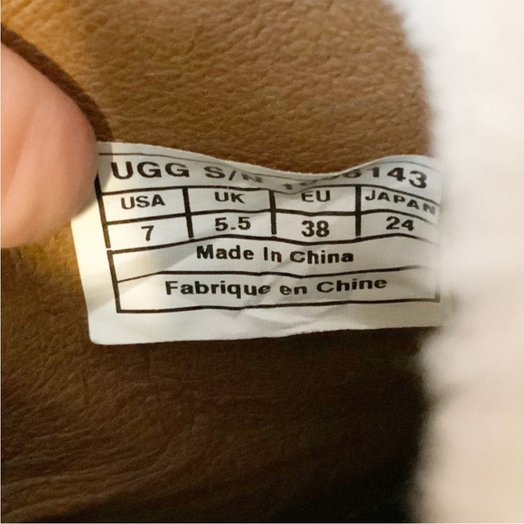 UGG Suede Fur Trim Wedge Short Boots, 7 - Picture 5 of 10